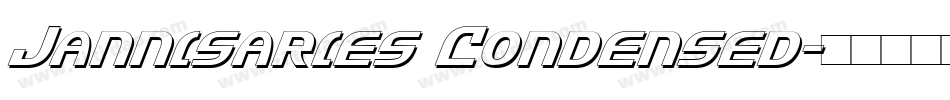 Jannisaries Condensed字体转换